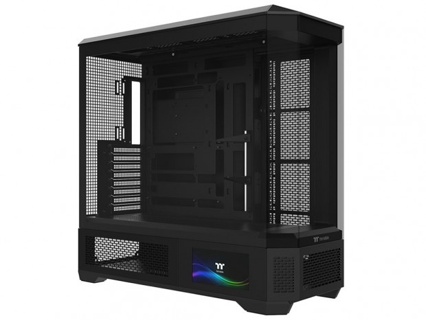4枚強化ガラス採用の大型ピラーレスデザインPCケース、Thermaltake