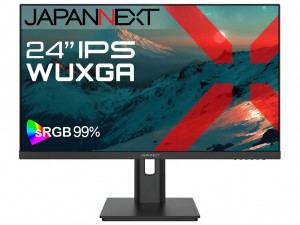 JAPANNEXT、65W給電と多機能スタンドを搭載する24型WUXGA液晶など3機種