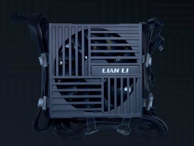 ケーブルを収納できる溝と面ファスナーを備えたBRONZE電源、LIAN LI