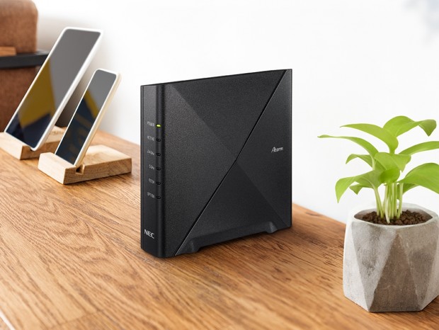 NEC Aterm 3000D4AX 2台セット 複数台の同時接続でも安定した通信ができるWi-Fi 6ルーター、NEC