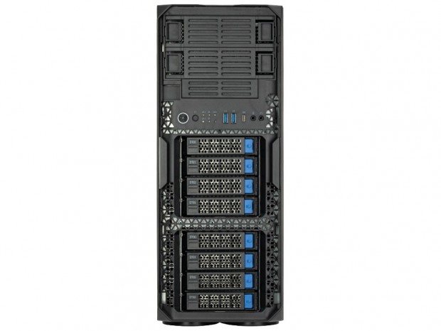 3.5インチホットスワップベイ×8のタワー型PCケース、SilverStone「WS380-E」