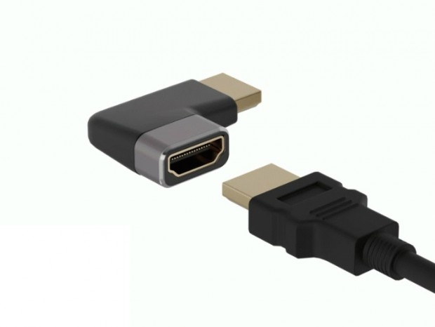 HDMIコネクタを好きな向きに変える8K対応のL字型＆中継アダプタ、エアリア「北沢」シリーズ