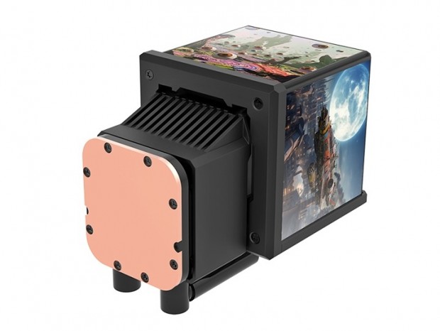 4面ディスプレイのキューブ型デザインAIO水冷、Thermaltake「MINECUBE