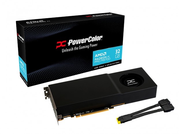 32GBのGDDR6メモリ搭載のAI向けグラフィックス「Radeon AI PRO R9700」がPowerColorから