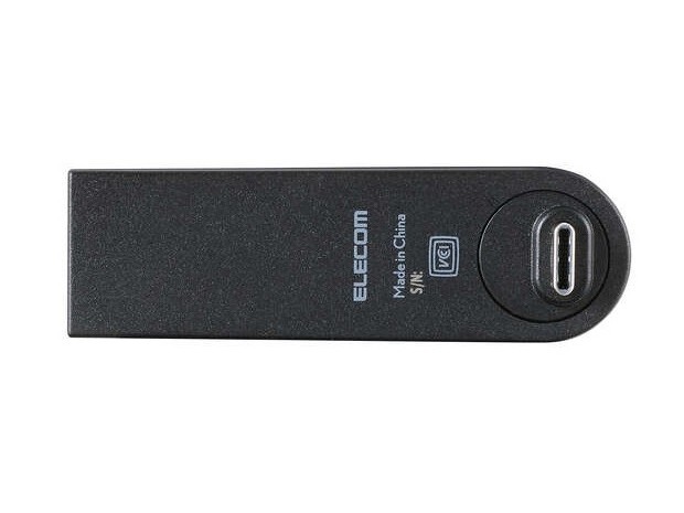 エレコム、スイングして隣のポートから逃げられるUSB Type-Cハブ