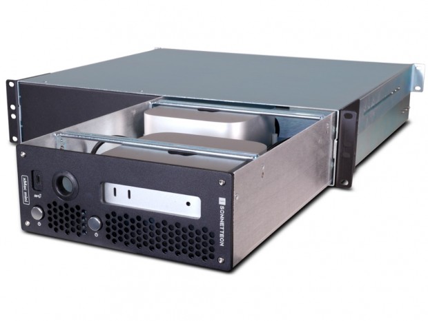 Mac miniに拡張カードを増設できるラックマウントシステム、Sonnet