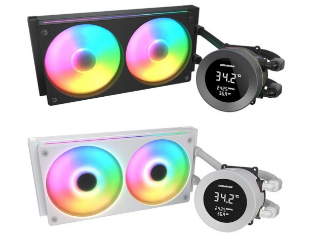 1.9インチディスプレイ搭載AIO水冷ユニット、COUGAR「POSEIDON VISTEK ARGB」発売
