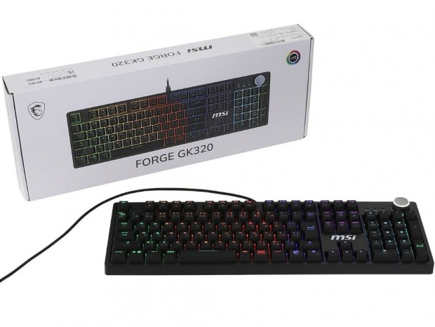 税込5,000円台のメカニカルゲーミングキーボード、MSI「FORGE GK320 RED JP」発売