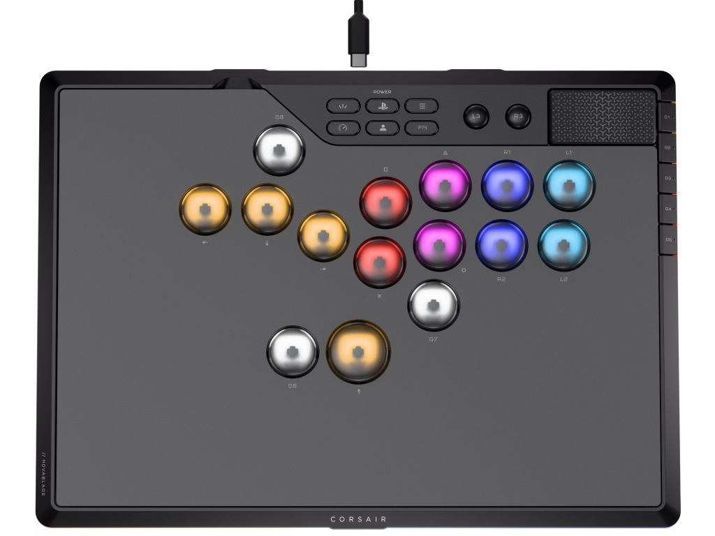 CORSAIR、独自磁気スイッチ採用のレバーレスコントローラ「Novablade