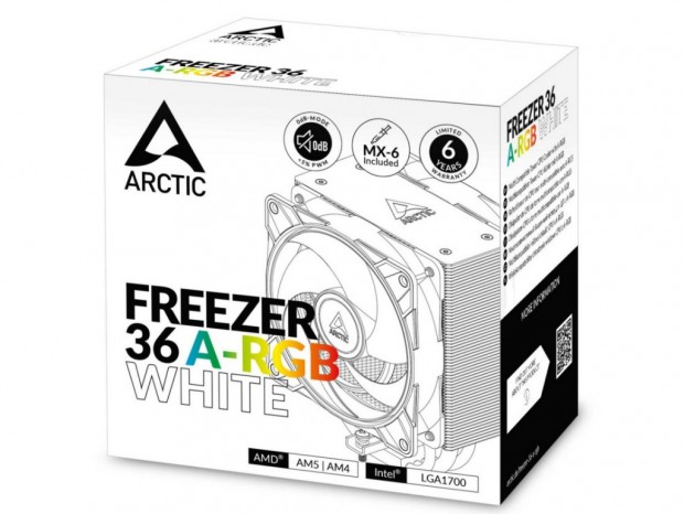 デュアル120mm ARGBファン搭載のサイドフローCPUクーラー、Arctic