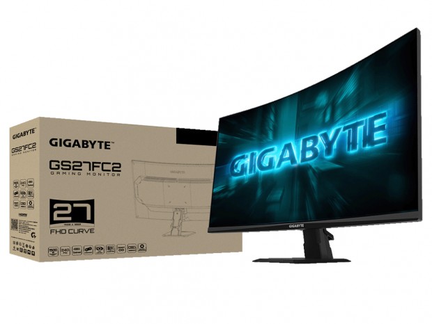 240Hz/1ms対応の27型フルHD湾曲ゲーミング液晶、GIGABYTE「GS27FC2」発売