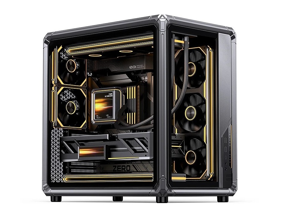 多数のファンを搭載可、マザーボード上部スリットに排熱機構も備えた