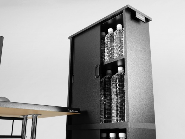 目隠しボトルラック