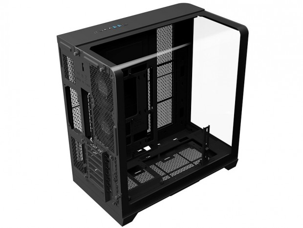 湾曲ガラス＆フロントガラスのミドルタワーPCケース、Thermaltake