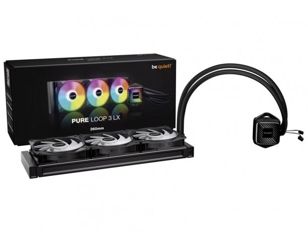 10枚のヘッド用交換フィルムが付属するAIO水冷、be quiet!「PURE LOOP 3 LX」2種国内発売