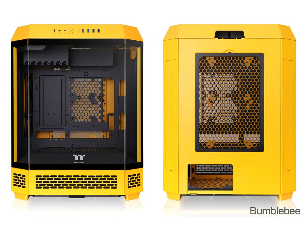 八角柱デザインPCケース、Thermaltake「The Tower 600」に新色5モデル