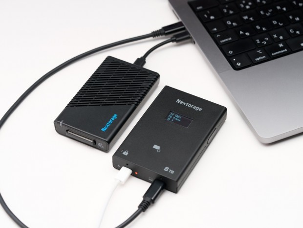 SSDの状態を表示するLCDとロック機能を備えたプロ向けポータブルSSDがNextorageから