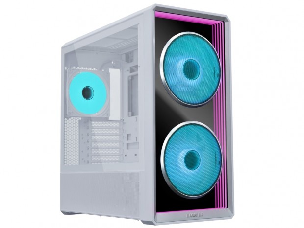フロントにインフィニティミラーを搭載したミドルタワーPCケース、LIAN LI「LANCOOL 217 INF」