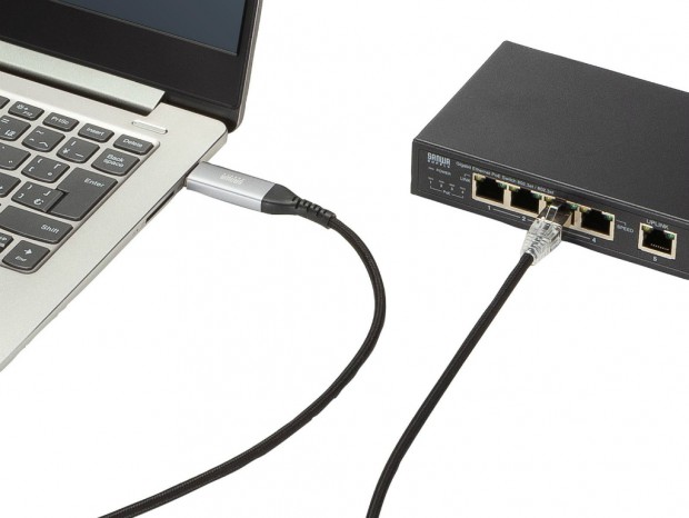 USBポートから直接LANに接続できる変換ケーブルがサンワダイレクトから