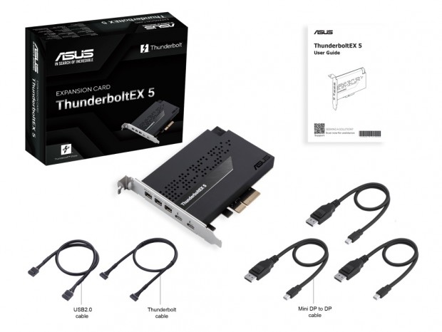 最大120GbpsのThunderbolt 5を増設できる拡張カード、ASUS