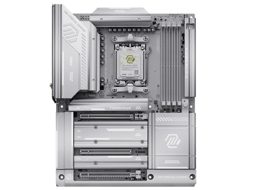 MSI、Ryzen 9000対応の背面コネクタマザーボード「MAG X870E TOMAHAWK