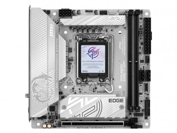 MSI、Core Ultra 200S対応Mini-ITXマザーボード「MPG B860I EDGE TI