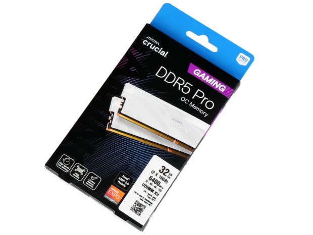 DDR5-6400動作でCL32の低レイテンシメモリ、Crucial「Pro Overclocking