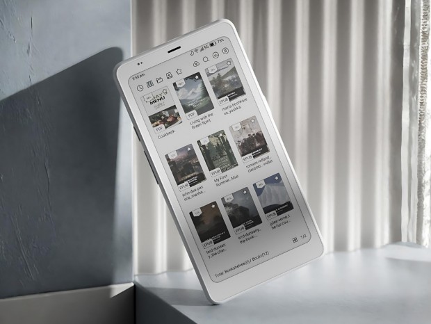 ハイブリッドSIMスロット搭載の6.13型カラー電子ペーパータブレット