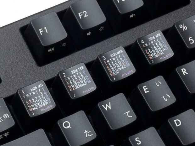 毎年恒例カレンダー刻印キーキャップ「FILCO Calendar Keycap Set 2026」12月3日発売