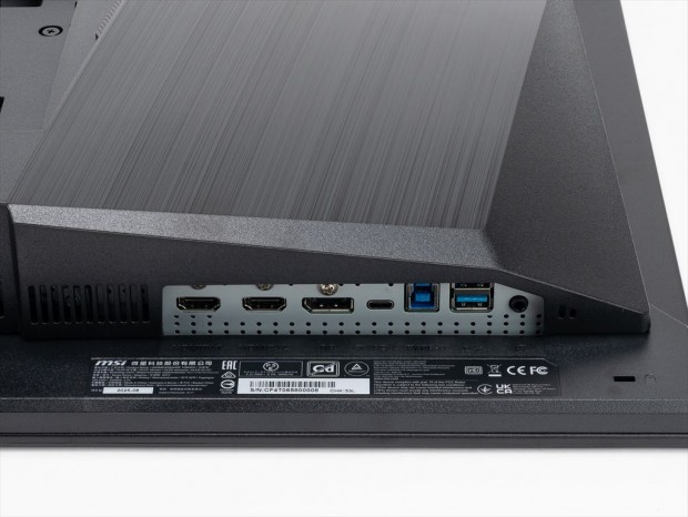 MSI「MPG 271QR QD-OLED X50」インターフェイス