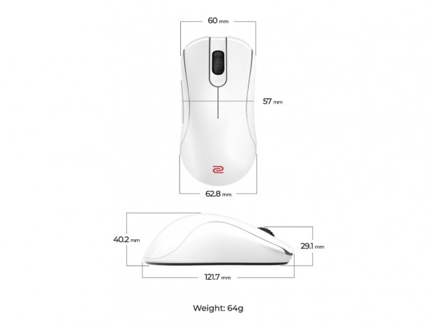 Benq Zowie ZA13-DW ホワイト ZOWIE、ワイヤレスゲーミングマウス「DW