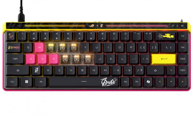 ASUS ROG、プロゲーマーZywOoとコラボしたラピトリ対応65％ゲーミング