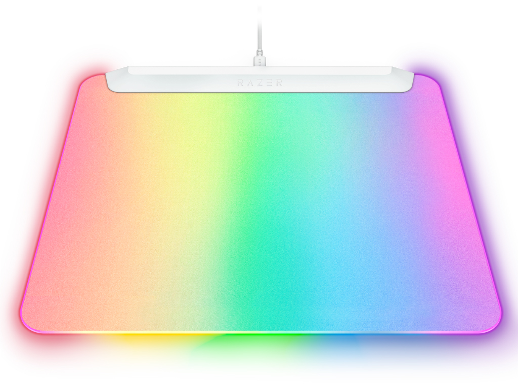全面が光るゲーミングマウスパッド、Razer「Firefly V2 Pro (White