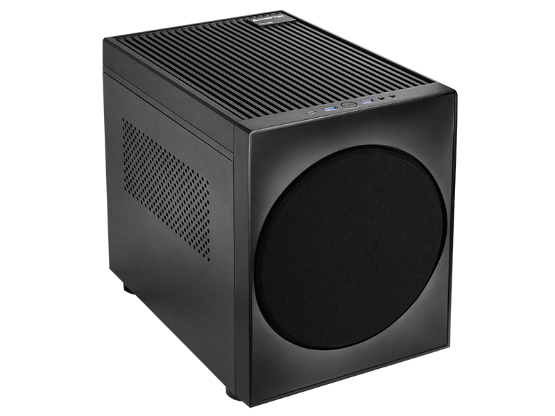 ウーファー風のデザインを採用するCube型MicroATXケース、CHIEFTEC「CI