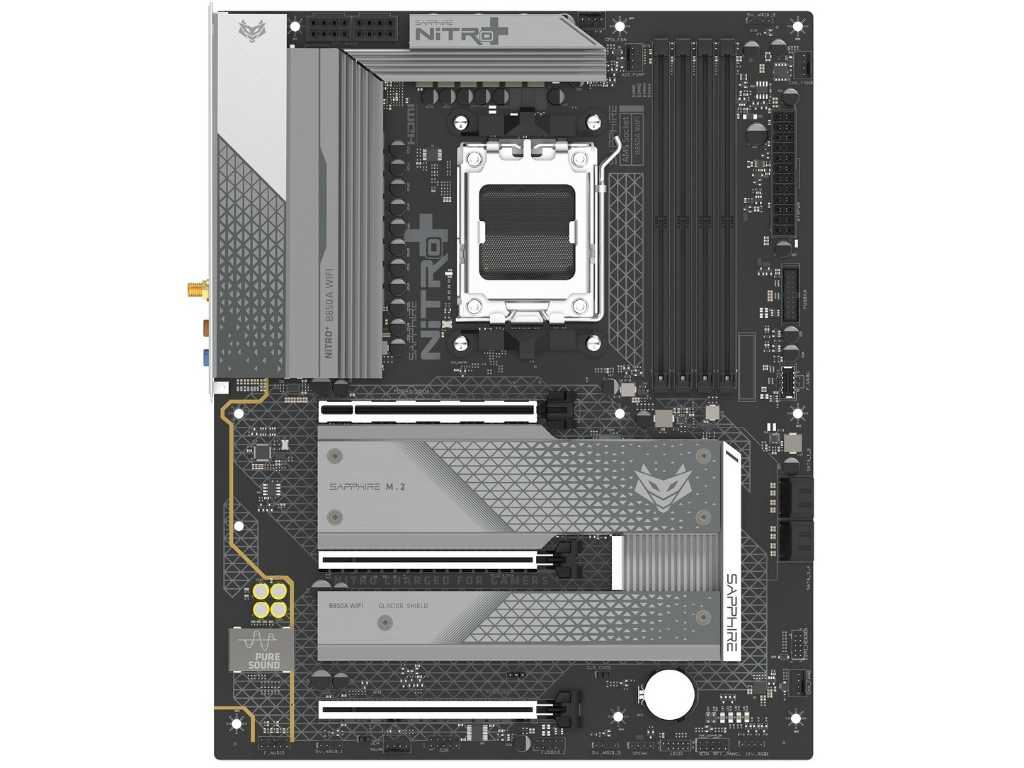 SAPPHIREから久しぶりのマザーボード登場。第1弾はAMD B850チップ