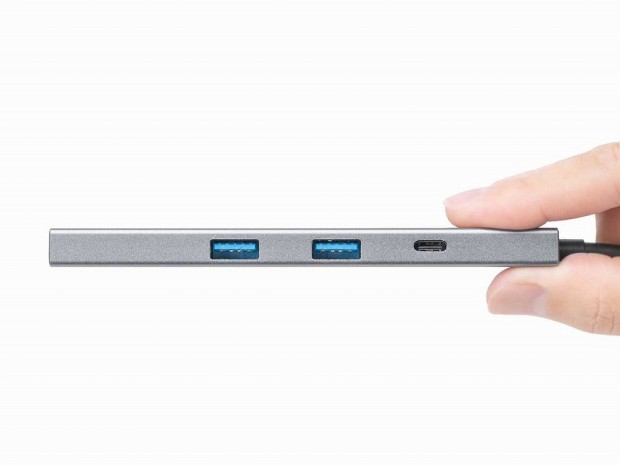 HDMIの2画面出力が可能、PD 100Wポートも備えた約1cmの極薄Type-Cドックがサンワから
