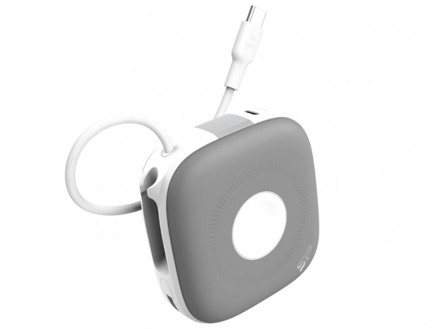 2本のUSB Type-Cケーブルを内蔵した磁気充電対応モバイルバッテリ、Silicon Power「MP10」