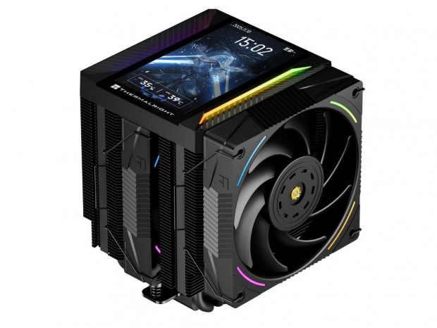 5インチディスプレイ搭載のツインタワーサイドフローCPUクーラーがThermalrightから