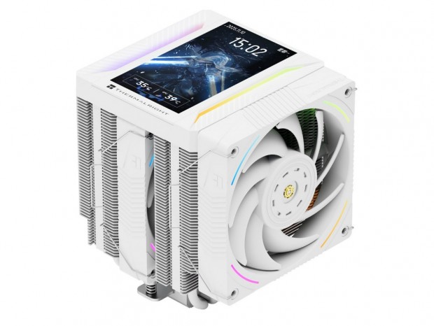 5インチディスプレイ搭載のツインタワーサイドフローCPUクーラーがThermalrightから