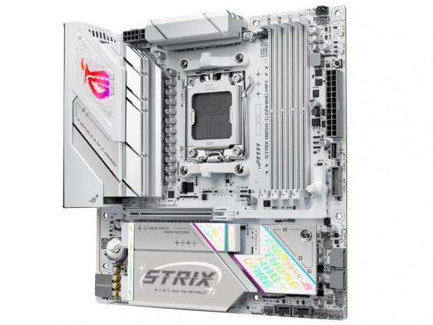 ASUS、ホワイト色のゲーミングMicroATXマザーボード「ROG STRIX B850-G GAMING WIFI」発売