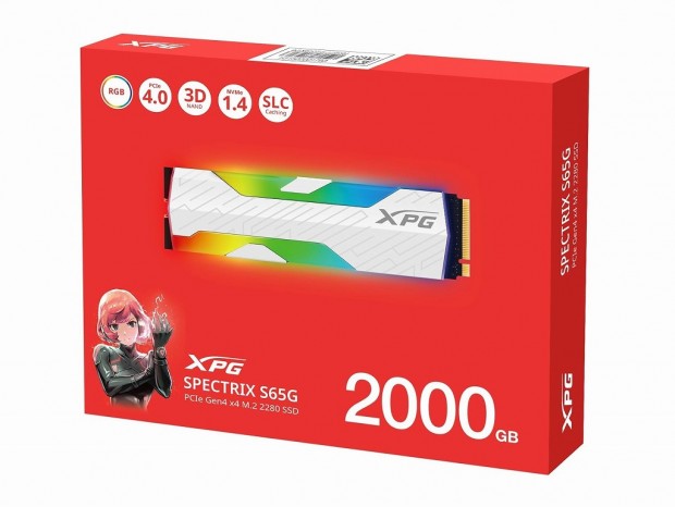 XPG、RGBイルミ内蔵ヒートシンクを備えたPCIe 4.0対応SSD「SPECTRIX S65G」シリーズ