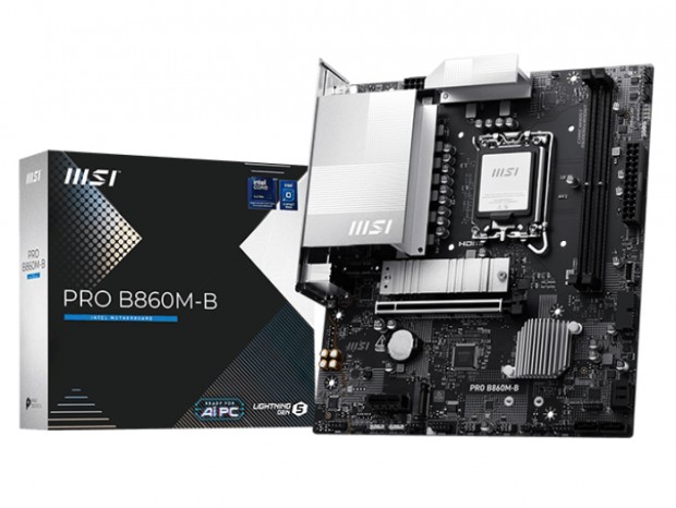 5G LANとホワイトシルバーのヒートシンクを搭載したMicroATXマザーボード、MSI「PRO B860M-B」