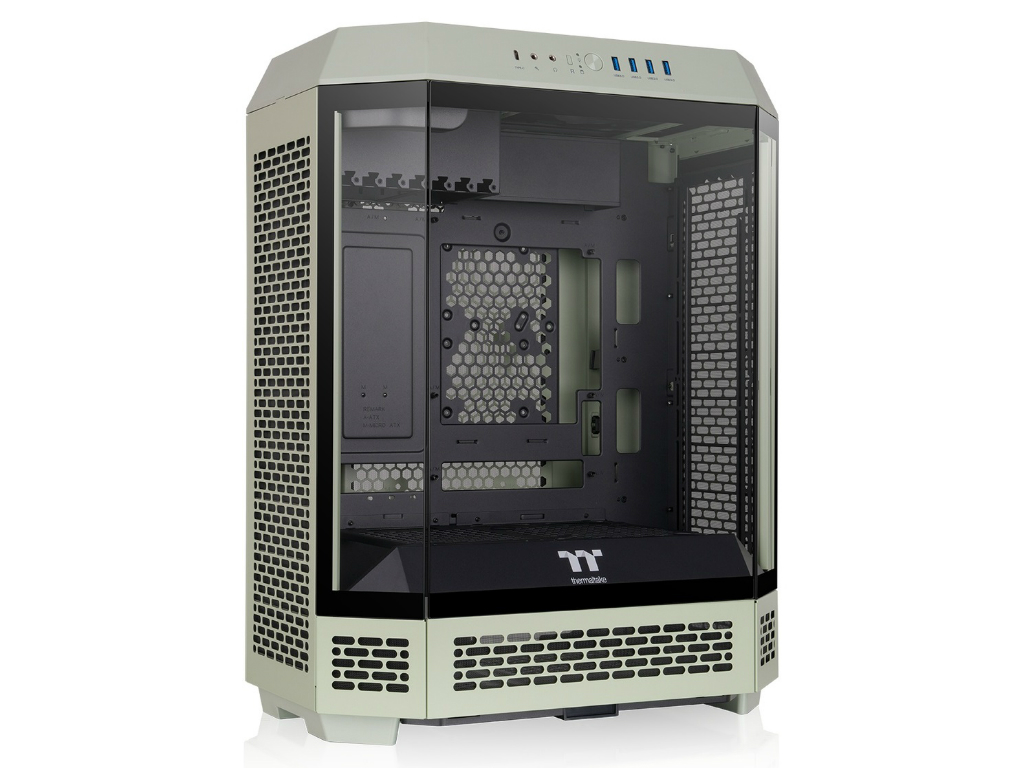 八角柱デザインのミドルタワー、Thermaltake「The Tower 600」に新色