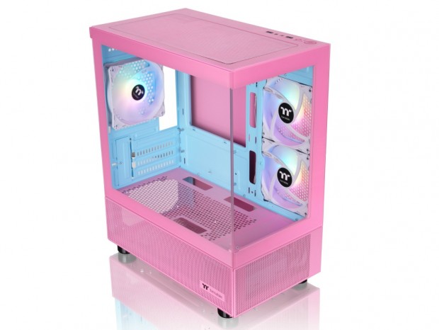 八角柱デザインのミドルタワー、Thermaltake「The Tower 600」に新色Matcha Green追加