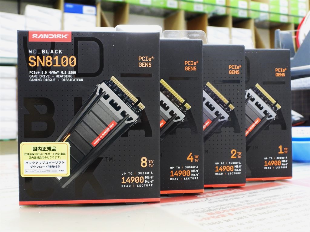 アキバ取材班) 最大14,900MB/sの高速PCIe 5.0 SSD、Sandisk「WD_BLACK