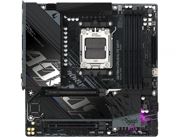 AMD X870採用のMicroATXゲーミングマザーボード、GIGABYTE「X870M AORUS ELITE WIFI7」