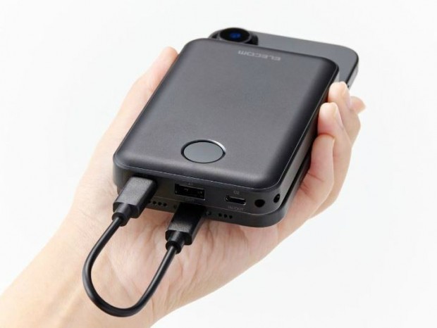 残量表示機能を備えた薄型・軽量設計の10,000mAhモバイルバッテリがエレコムから