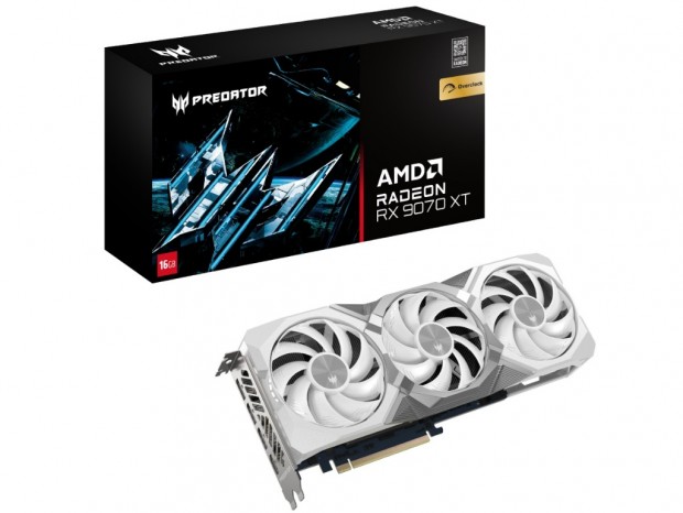 エイサー、FrostBlade 4.0ファン×3を搭載するホワイト色のRadeon RX