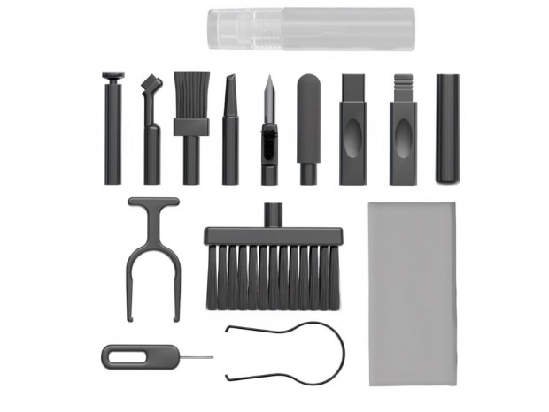 15種類のクリーニングキットを収納したパームレスト、エアリア