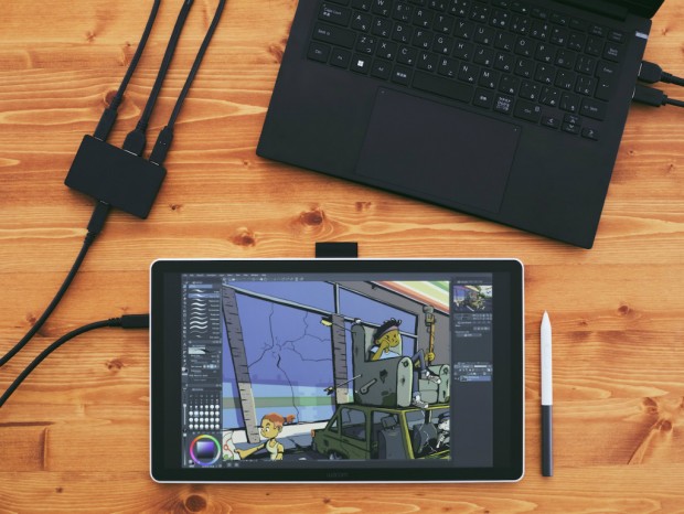 ワコム、液晶ペンタブレットをHDMI接続できるようになる変換アダプタ